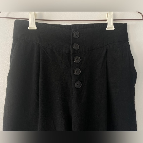 Gentle Fawn Black Wide Leg Linen Blend Julius Pants Women's Small - Picture 3 of 16
